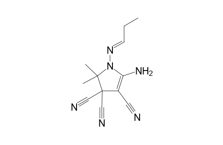 5,5-Dimethyl-1-dimethylmethylideneimino-2-amino-3,4,4-tricyano-4,5-dihydropyrrole