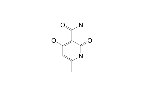 4-Hydroxy-6-methyl-2-pyridone-3-carboxamide