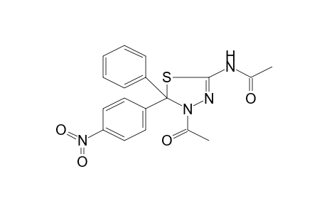 N-[4-Acetyl-5-(4-nitrophenyl)-5-phenyl-4,5-dihydro[1,3,4]thiadiazol-2-yl]acetamide