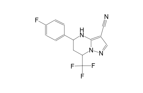 5-(4-fluorophenyl)-7-(trifluoromethyl)-4,5,6,7-tetrahydropyrazolo[1,5-a]pyrimidine-3-carbonitrile