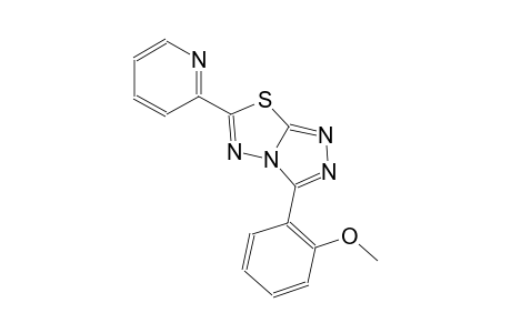 3-(2-methoxyphenyl)-6-(2-pyridinyl)[1,2,4]triazolo[3,4-b][1,3,4]thiadiazole