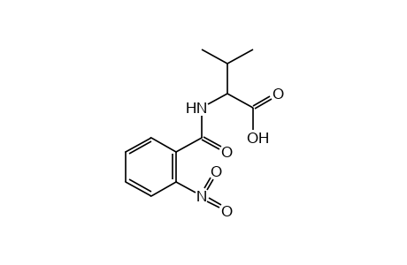 N-(o-nitrobenzoyl)valine