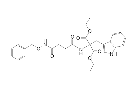 Diethyl 2-({4-[(benzyloxy)amino]-4-oxobutanoyl}amino)-2(1H-indol-3-ylmethyl)malonate
