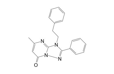 5-methyl-3-phenethyl-2-phenyl-3H-s-triazolo[1,5-a]pyrimidin-7-one