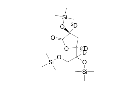 Tristrimethylsilyl 3-deoxy-D-arabino-hexono-1,4-lactone-D3