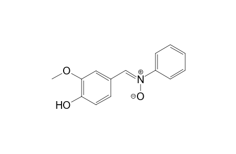 alpha-(4-hydroxy-3-methoxyphenyl)-N-phenylnitrone