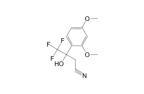 3-(2,4-Dimethoxy-phenyl)-4,4,4-trifluoro-3-hydroxy-butyronitrile