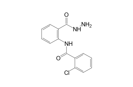 N-(o-chlorobenzoyl)anthranilic acid, hydrazide