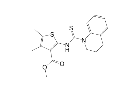 methyl 2-[(3,4-dihydro-1(2H)-quinolinylcarbothioyl)amino]-4,5-dimethyl-3-thiophenecarboxylate