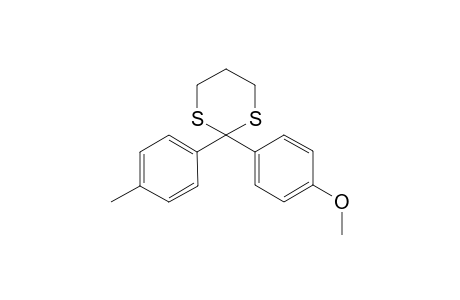 2-(4'-methylphenyl)-2-(4''-methoxyphenyl)-1,3-dithiane