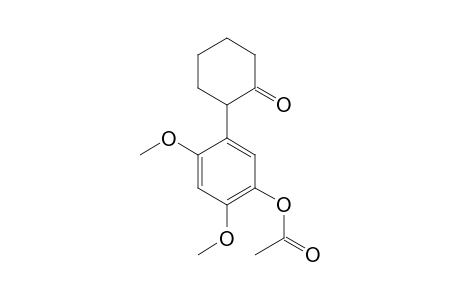 2,4-Dimethoxy-5-(2-oxocyclohexyl)phenyl acetate