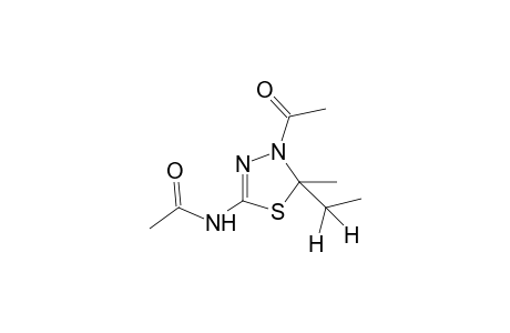 N-(4-acetyl-5-ethyl-5-dimethyl-deltasquare-1,3,4-thiadiazolin-2-yl]acetamide