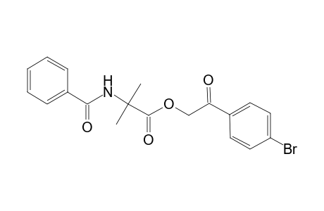 alanine, N-benzoyl-2-methyl-, 2-(4-bromophenyl)-2-oxoethyl ester