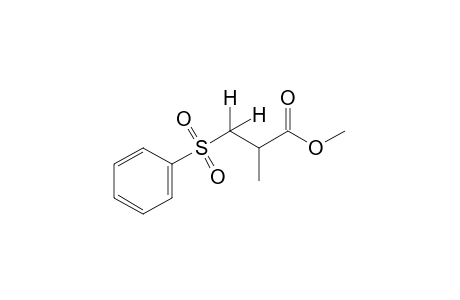 2-methyl-3-(phenylsulfonyl)propionic acid, methyl ester