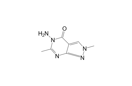 5-amino-2,6-dimethyl-2H-pyrazolo[3,4-d]pyrimidin-4(5H)-one