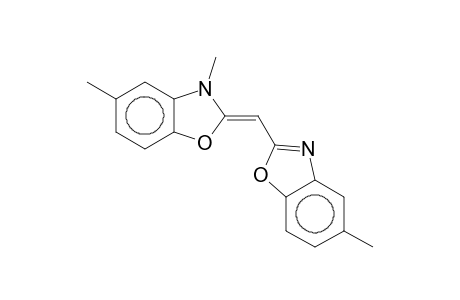 Benzoxazole, 2-[(2,3-dihydro-3,5-dimethylbenzoxazol-2-ylidene)methyl]-5-methyl-