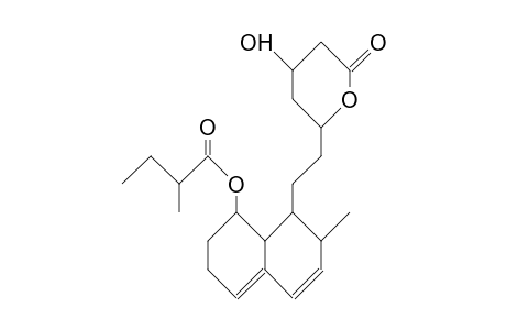 2-methylbutyric acid [8-[2-(4-hydroxy-6-keto-tetrahydropyran-2-yl)ethyl]-7-methyl-1,2,3,7,8,8a-hexahydronaphthalen-1-yl] ester