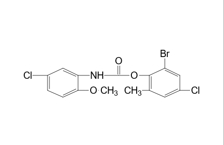 5-chloro-2-methoxycarbanilic acid, 6-bromo-4-chloro-o-tolyl ester