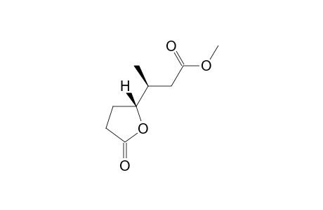 Methyl (S)-3-[(S)-5-oxotetrahydrofuran-2-yl]butanoate