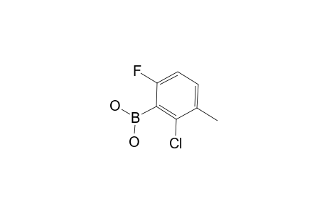 2-Chloro-6-fluoro-3-methylphenylboronic acid