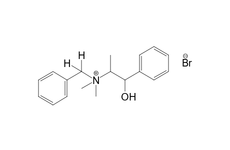(-)-benzyldimethyl(beta-hydroxy-alpha-methylphenethyl)ammonium bromide