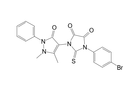 1-(4-bromophenyl)-3-(1,5-dimethyl-3-oxidanylidene-2-phenyl-pyrazol-4-yl)-2-sulfanylidene-imidazolidine-4,5-dione