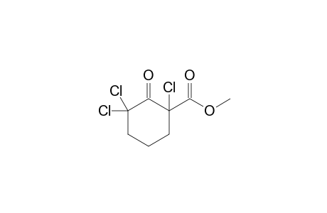 1,3,3-trichloro-2-keto-cyclohexane-1-carboxylic acid methyl ester