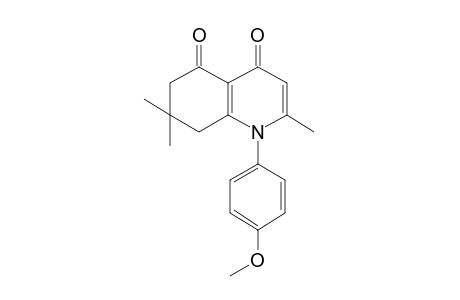 1H,6H-Quinoline-4,5-dione, 1-(4-methoxyphenyl)-2,7,7-trimethyl-7,8-dihydro-