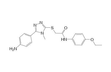 acetamide, 2-[[5-(4-aminophenyl)-4-methyl-4H-1,2,4-triazol-3-yl]thio]-N-(4-ethoxyphenyl)-