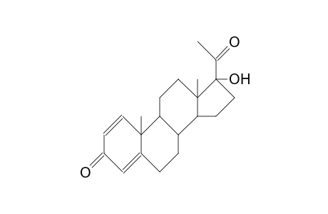 Pregna-1,4-diene-3,20-dione, 17-hydroxy-