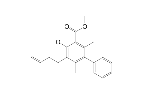 Methyl5-(but-3-enyl)-4-hydroxy-2,6-dimethylbiphenyl-3-carboxylate