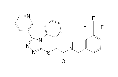 2-{[4-phenyl-5-(3-pyridinyl)-4H-1,2,4-triazol-3-yl]sulfanyl}-N-[3-(trifluoromethyl)benzyl]acetamide