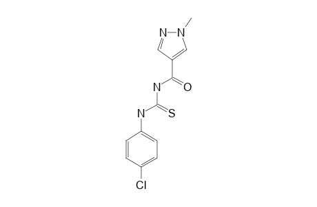 N-[(1-METHYL-1H-PYRAZOLE-4-YL)-CARBONYL]-N'-(4-CHLOROPHENYL)-THIOUREA