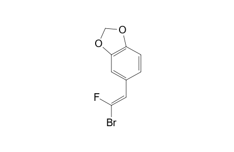 1-Bromo-1-fluoro-2-(3',4'-methylenedioxyphenyl)-ethene;trans-isomer