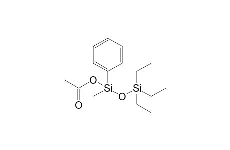 1-acetoxy-3,3,3-triethyl-1-methyl-1-phenyldisiloxane