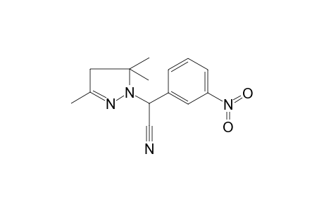 (3-Nitro-phenyl)-(3,5,5-trimethyl-4,5-dihydro-pyrazol-1-yl)-acetonitrile