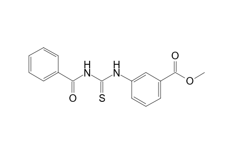 m-(3-benzoyl-2-thioureido)benzoic acid, methyl ester