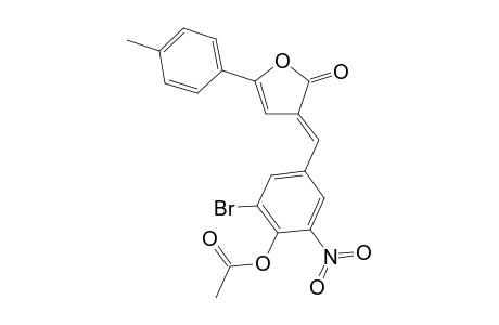 2-Bromo-4-[(5-(4-methylphenyl)-2-oxo-3(2H)-furanylidene)methyl]-6-nitrophenyl acetate