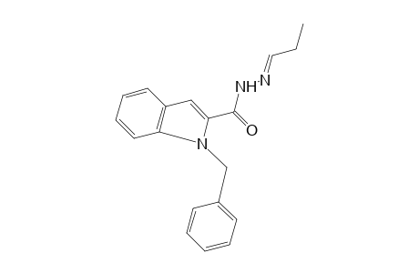 1-benzylindole-2-carboxylic acid, propylidenehydrazide