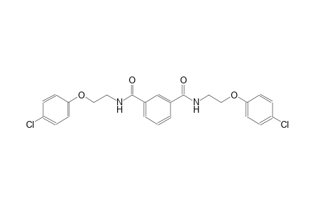 1-N,3-N-bis[2-(4-chlorophenoxy)ethyl]benzene-1,3-dicarboxamide