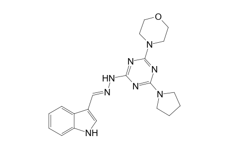 3-Indolecarboxaldehyde [4-morpholino-6-(1-pyrrolidinyl)-1,3,5-triazin-