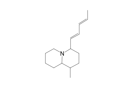 1-Methyl-4-(pentadienyl)-quinolizidine