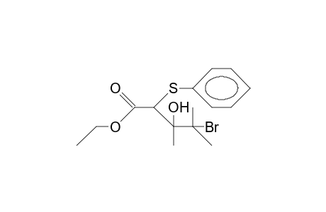 Ethyl-4-bromo-3,4-dimethyl-3-hydroxy-2-(phenylthio)-pentanoate