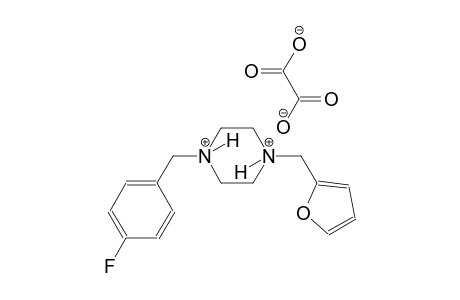 1-(4-fluorobenzyl)-4-(2-furylmethyl)piperazinediium oxalate