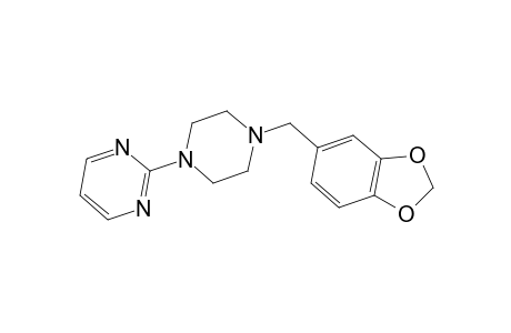 Pyrimidine, 2-[4-(1,3-benzodioxol-5-ylmethyl)-1-piperazinyl]-