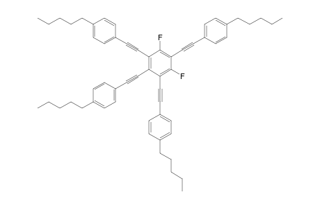 1,3-Difluoro-2,4,5,6-tetrakis(4-n-pentylphenylethynyl)benzene