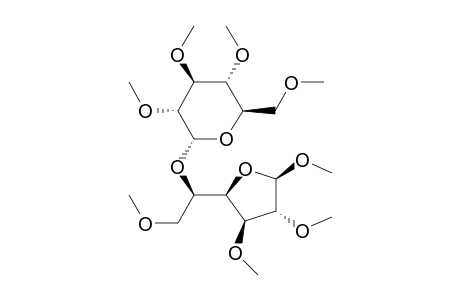 .beta.-D-Glucofuranoside, methyl 2,3,6-tri-O-methyl-5-O-(2,3,4,6-tetra-O-methyl-.alpha.-D-glucopyrano syl)-