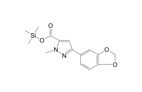 3-(Benzo[D][1,3]dioxol-5-yl)-1-methyl-1H-pyrazole-5-carboxylic acid, tms