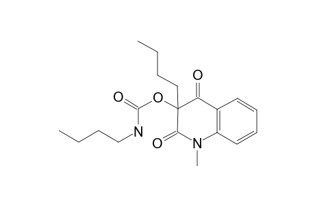 3-Butyl-1-methyl-2,4-dioxo-1,2,3,4-tetrahydroquinolin-3-yl butylcarbamate