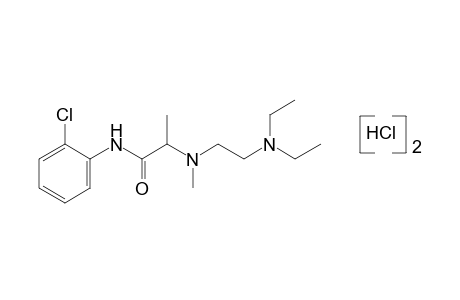 2'-chloro-2-{[2-(diethylamino)ethyl]methylamino}propionanilide, dihydrochloride